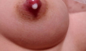 Milky nipples and that unformed all around my sexy convocation - close up